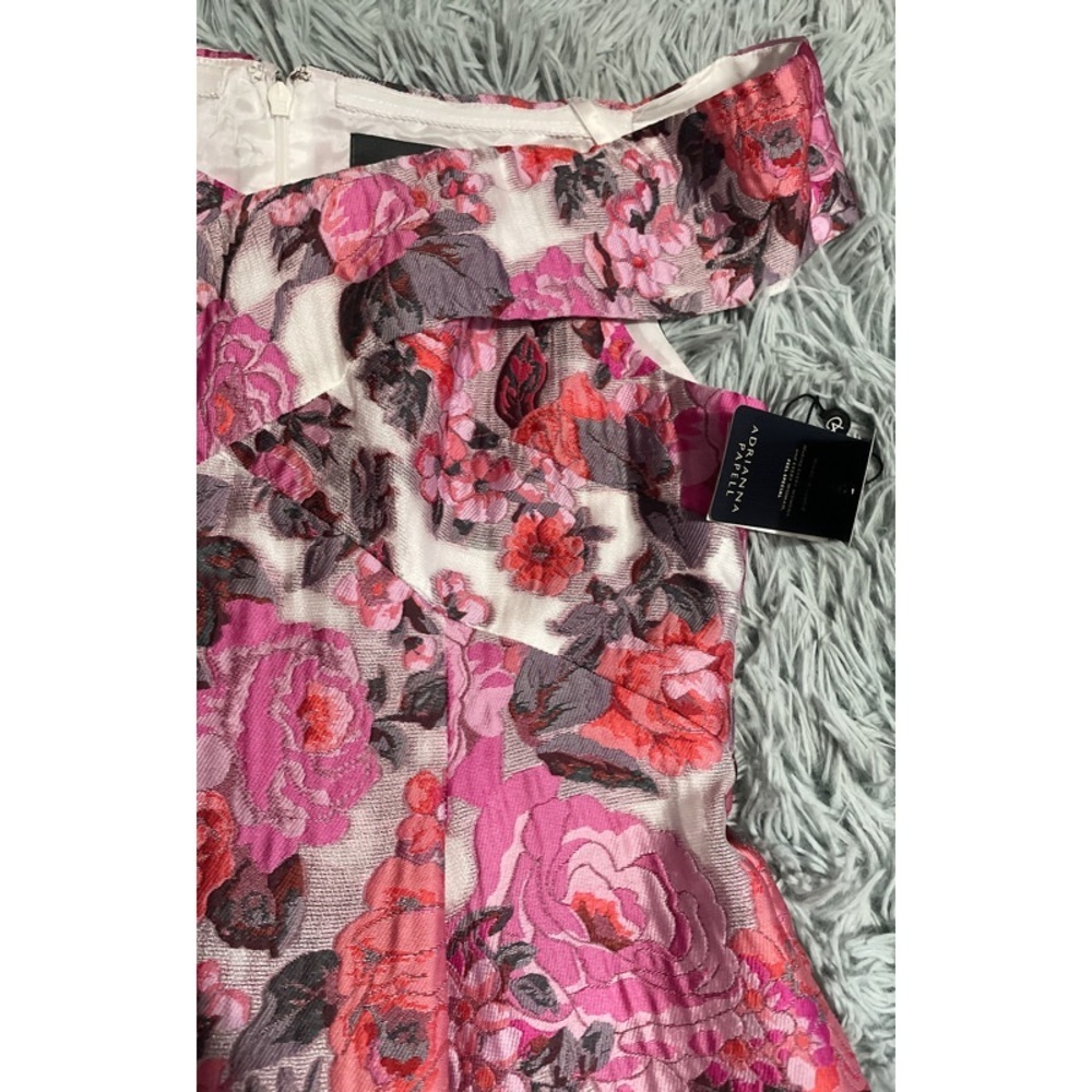 High Low Off The Shoulder Floral Midi Dress - Picture 5 of 10